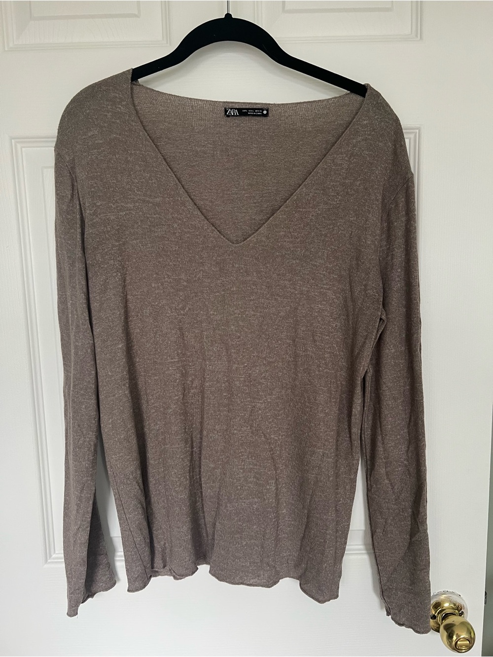 Zara Taupe lightweight sweater